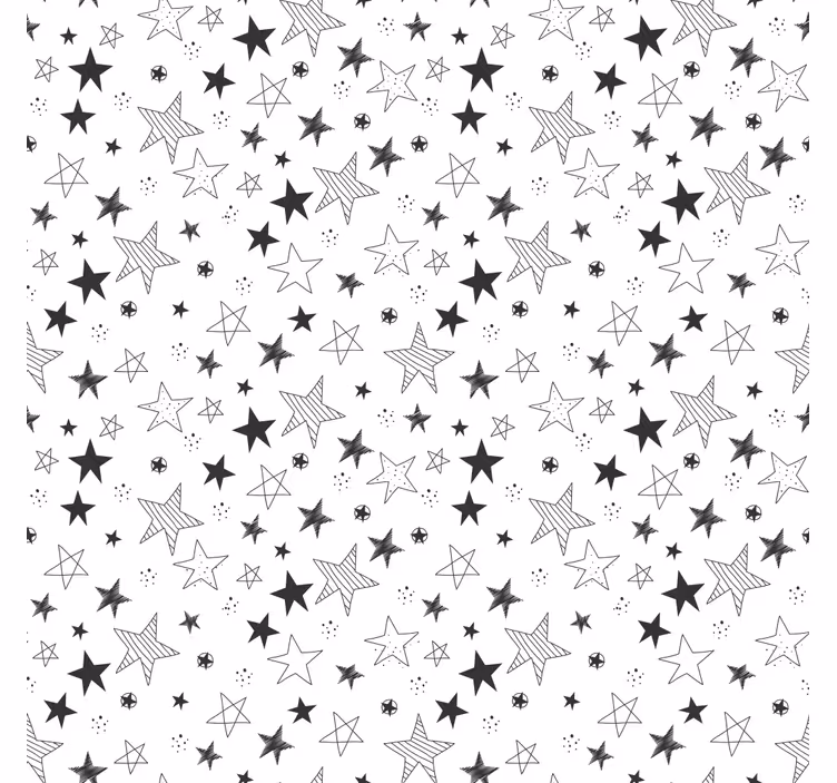 Grey starry adventure kids roller blind - TenStickers