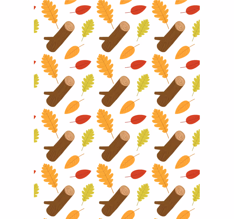 Autumn Leaves Pattern flower roller blind - TenStickers