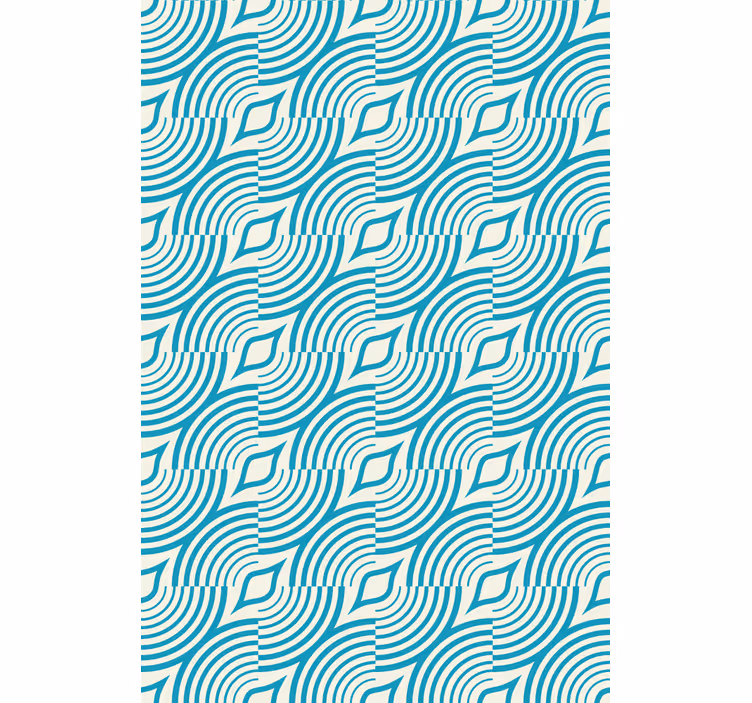 Curved Wave Pattern texture roller blind - TenStickers
