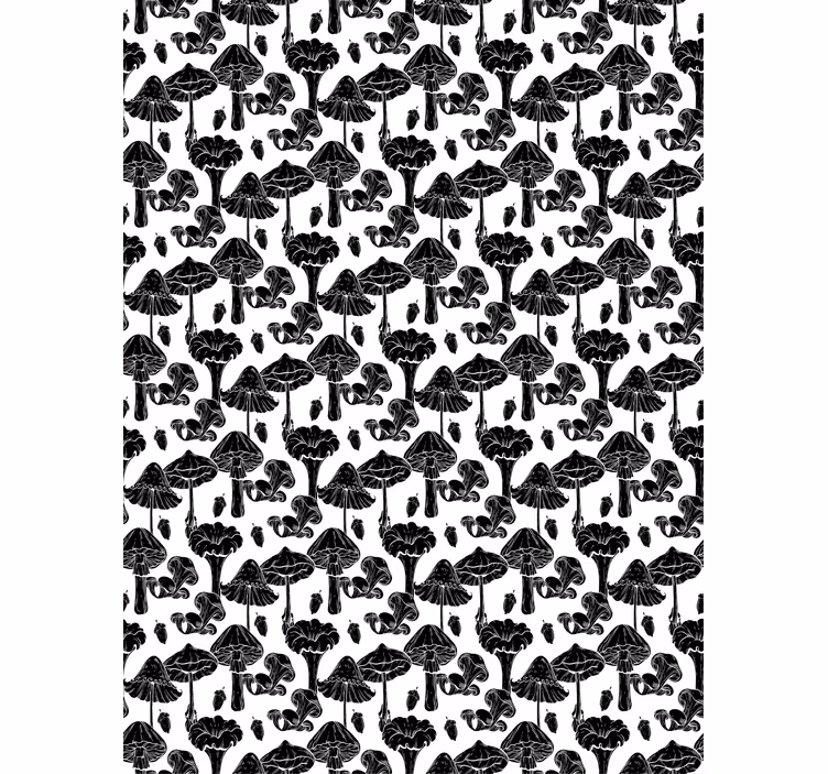 Mushroom Pattern flower roller blind - TenStickers