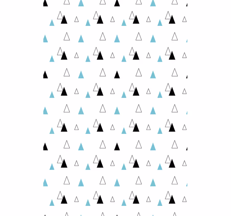 Minimalist triangle pattern nordic roller blind - TenStickers