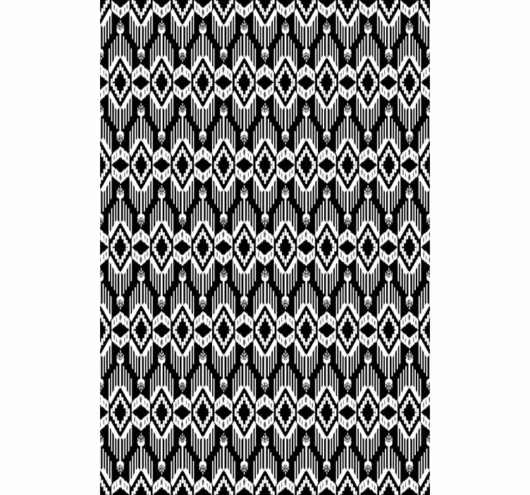 Geometric black pattern texture roller blind - TenStickers