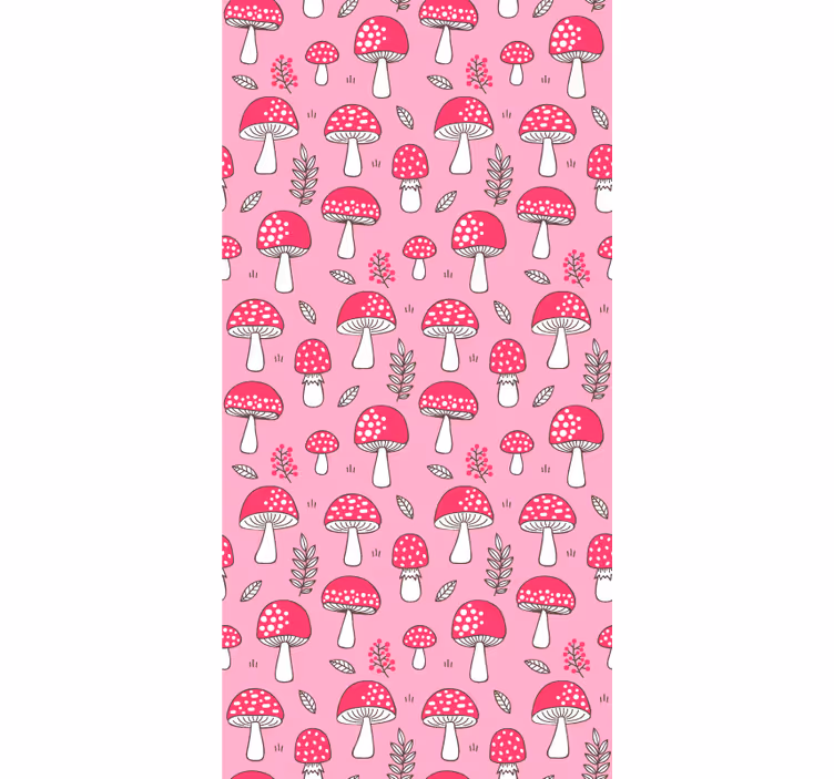 Mushroom Patterns flower roller blind - TenStickers
