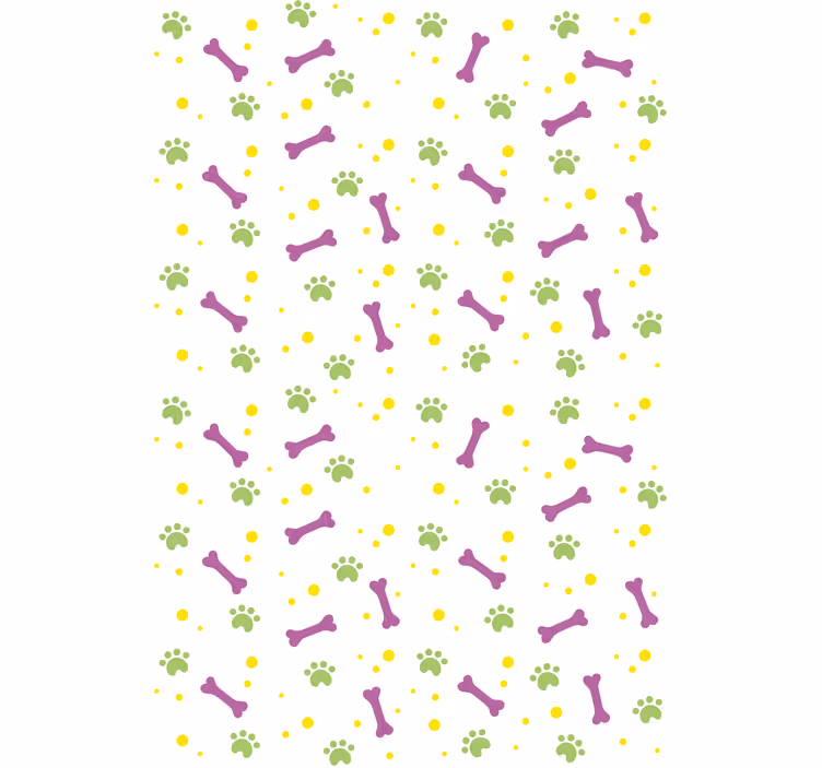 Paws and bones animal roller blind - TenStickers