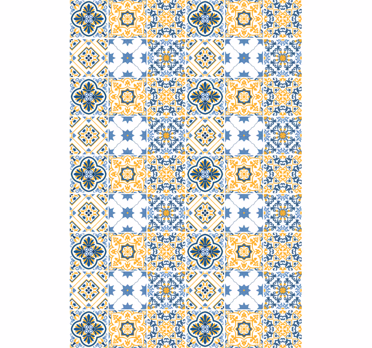 Intricate Tile Patterns texture roller blind - TenStickers