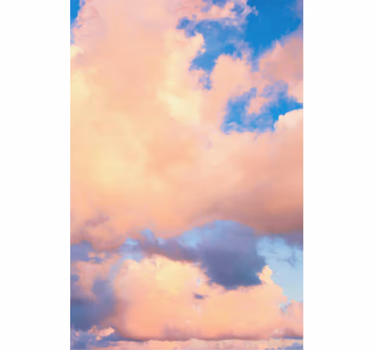 Serene scene clouds roller blind - TenStickers