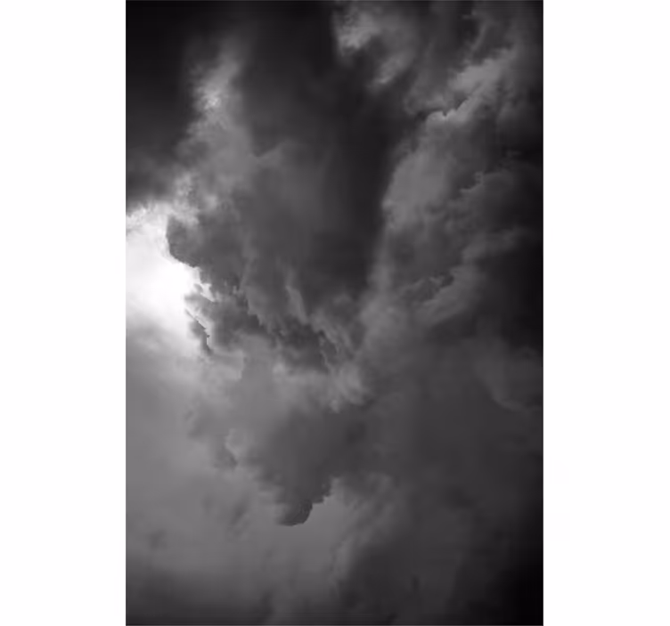 Dramatic storm formation clouds roller blind - TenStickers
