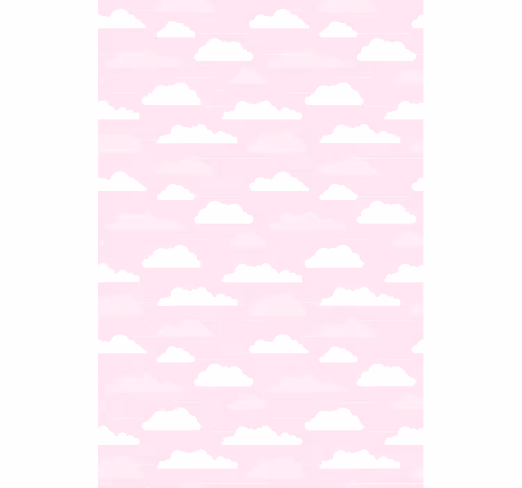 Dreamy pink pattern clouds roller blind - TenStickers
