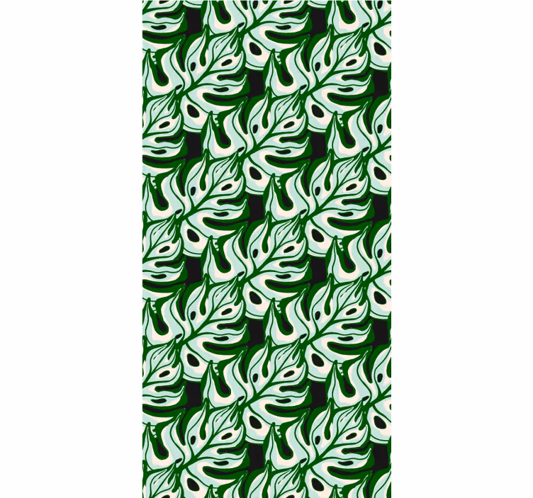 Lush Leaf Pattern flower roller blind - TenStickers