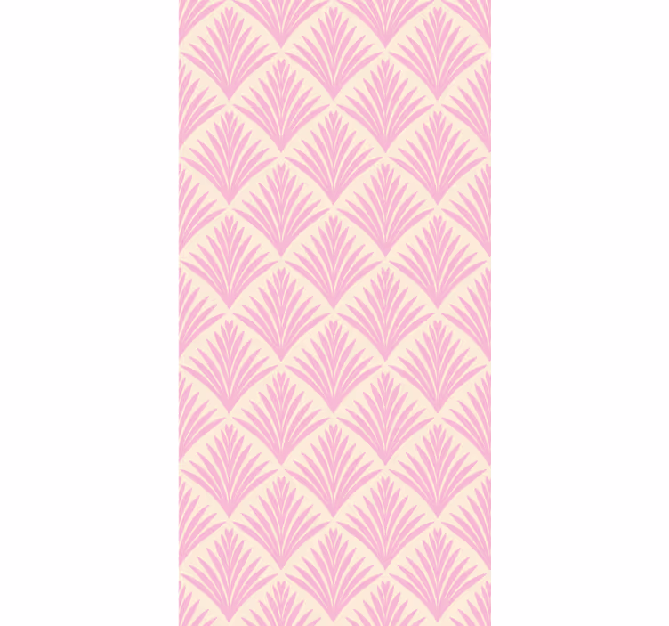 Elegant Palm Pattern flower roller blind - TenStickers