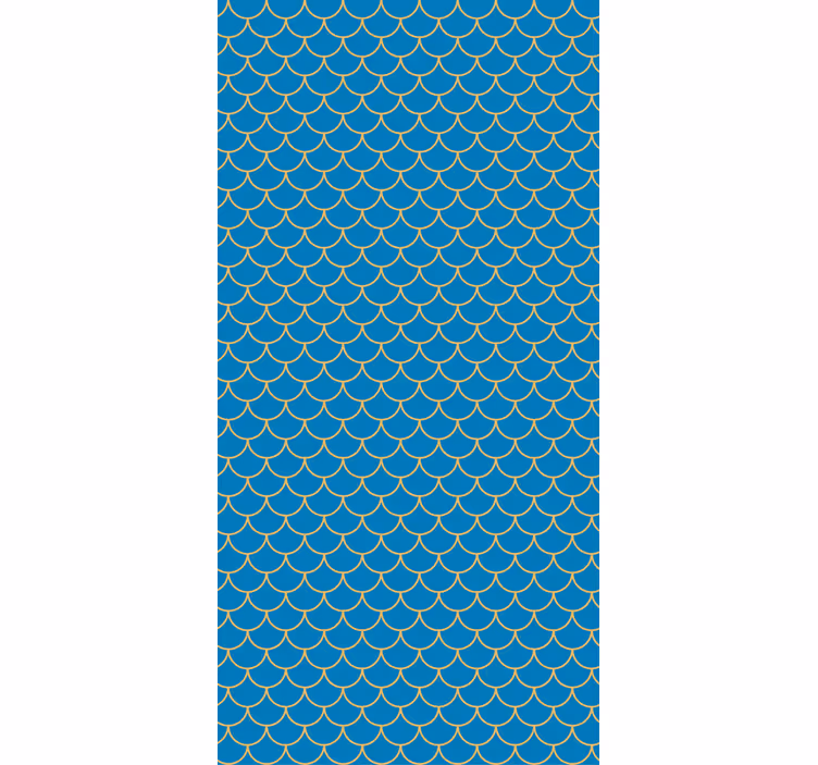 Scalloped Wave Pattern texture roller blind - TenStickers