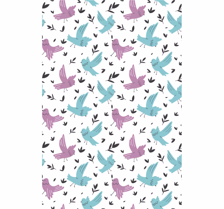 Vibrant Avian Motif animal roller blind - TenStickers