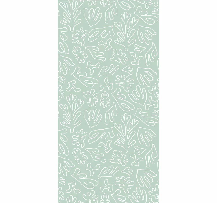 Stylish Plant Patterns flower roller blind - TenStickers