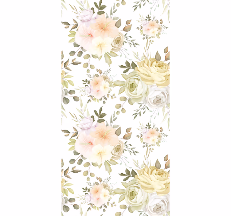 Beautiful floral seamless pattern Flower blind - TenStickers