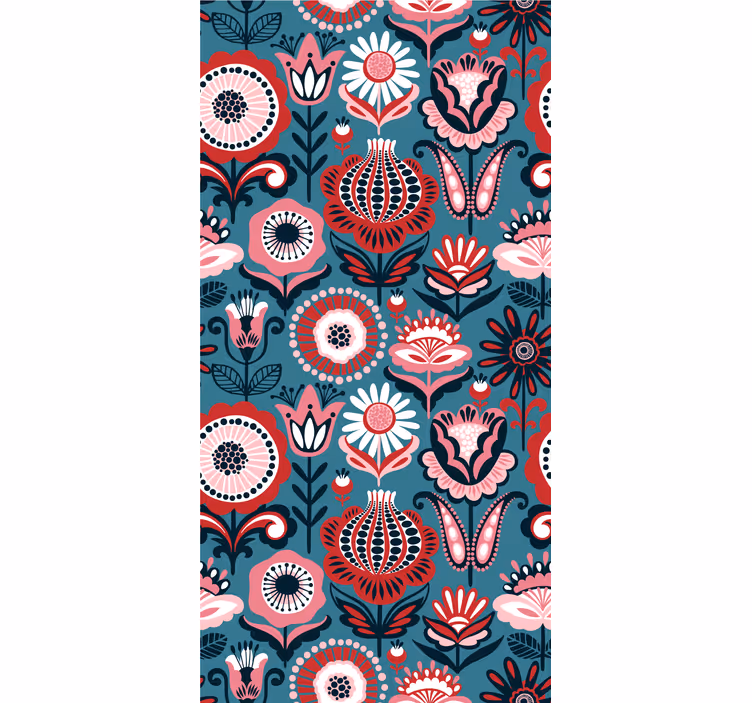 Ornamental pattern Flower blind - TenStickers