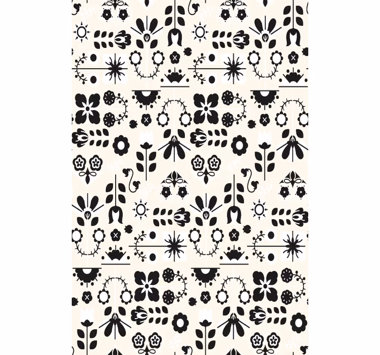Floral roller blind with lovely floral designs - TenStickers