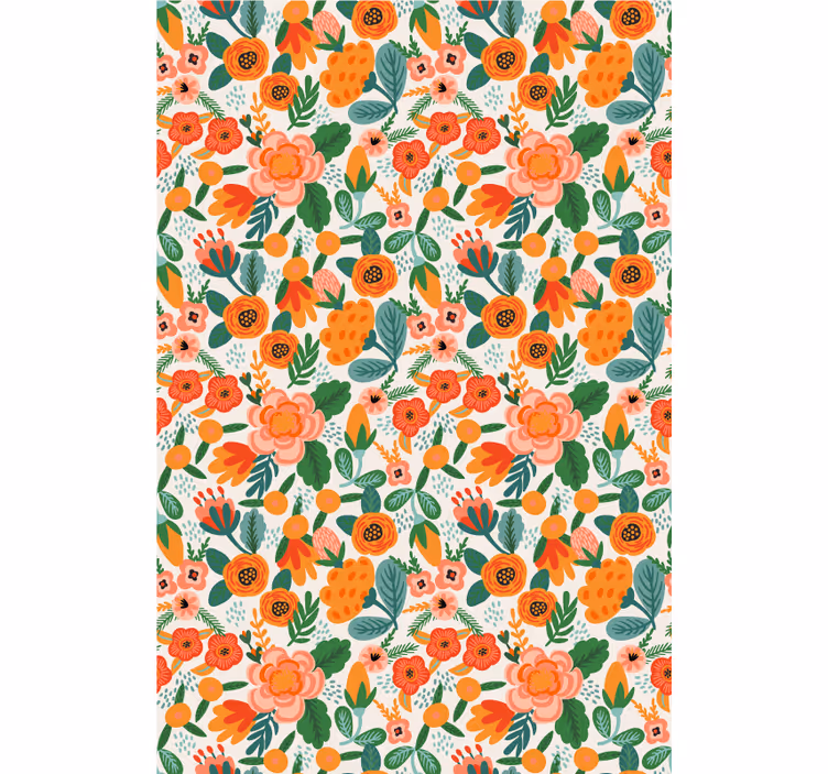 Floral Arrangement Design flower roller blind - TenStickers