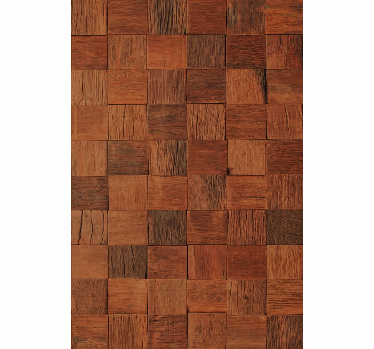 Squared wood panels texture roller blind - TenStickers