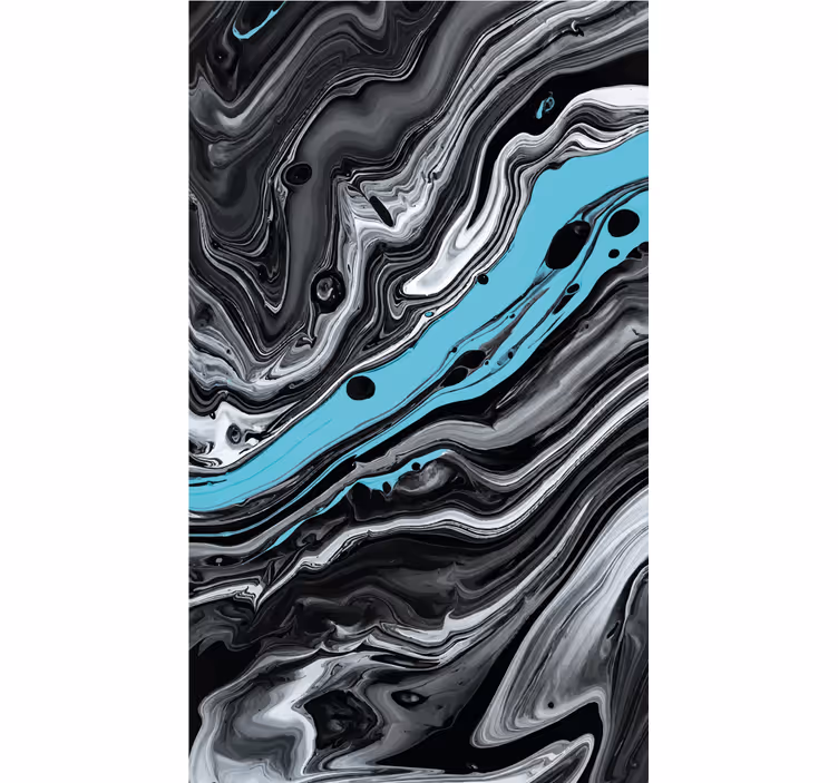 Fluid Black Patterns texture roller blind - TenStickers