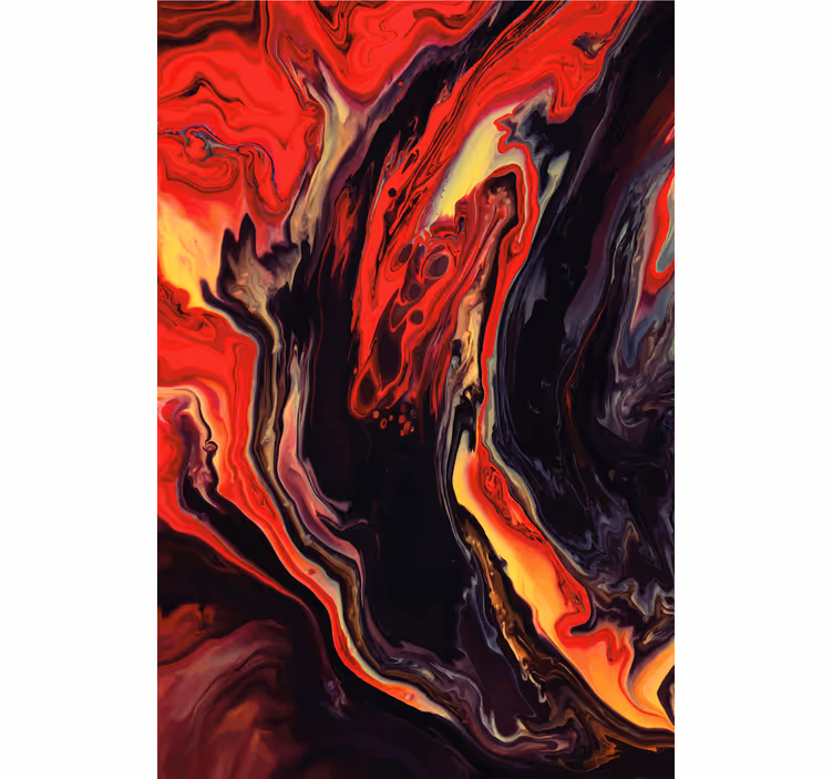 Brown and red marble painting Blind painting - TenStickers
