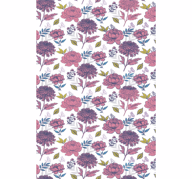 Blossom Floral Theme flower roller blind - TenStickers