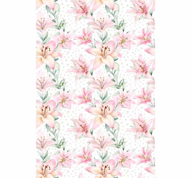 Delicate Floral Elegance flower roller blind - TenStickers