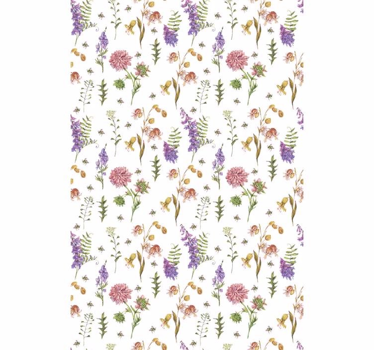 Floral Garden Theme flower roller blind - TenStickers