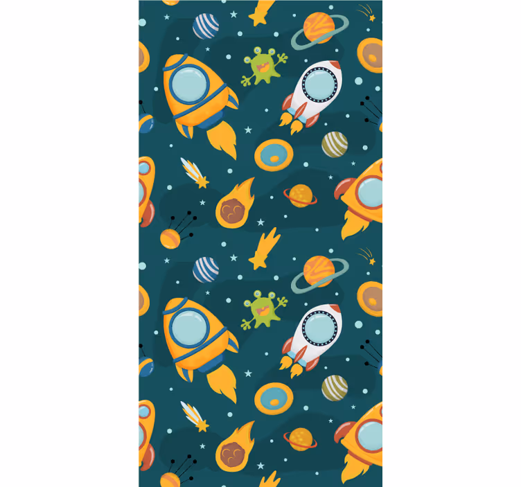 Space adventure theme kids roller blind - TenStickers