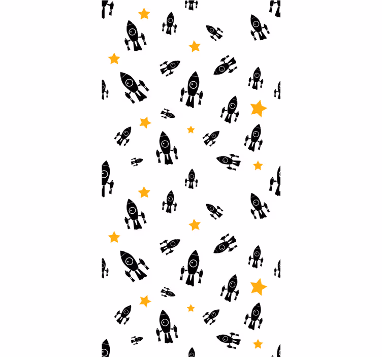 Rocket Star Adventure geek roller blind - TenStickers