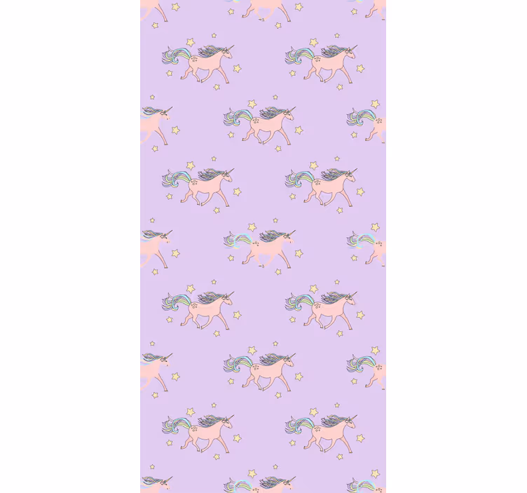 Dancing Unicorns Pattern animal roller blind - TenStickers