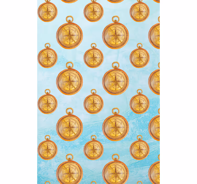 Vintage compass pattern original roller blind - TenStickers
