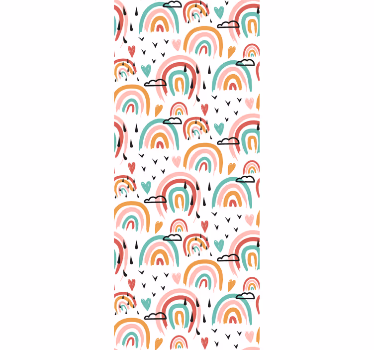 Vibrant rainbow motif kids roller blind - TenStickers