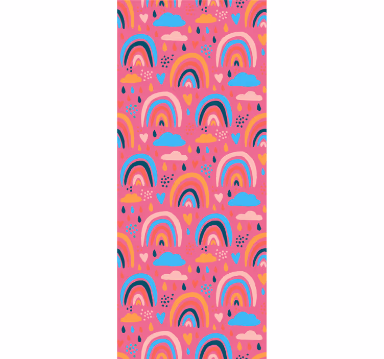 Colorful rainbow pattern kids roller blind - TenStickers