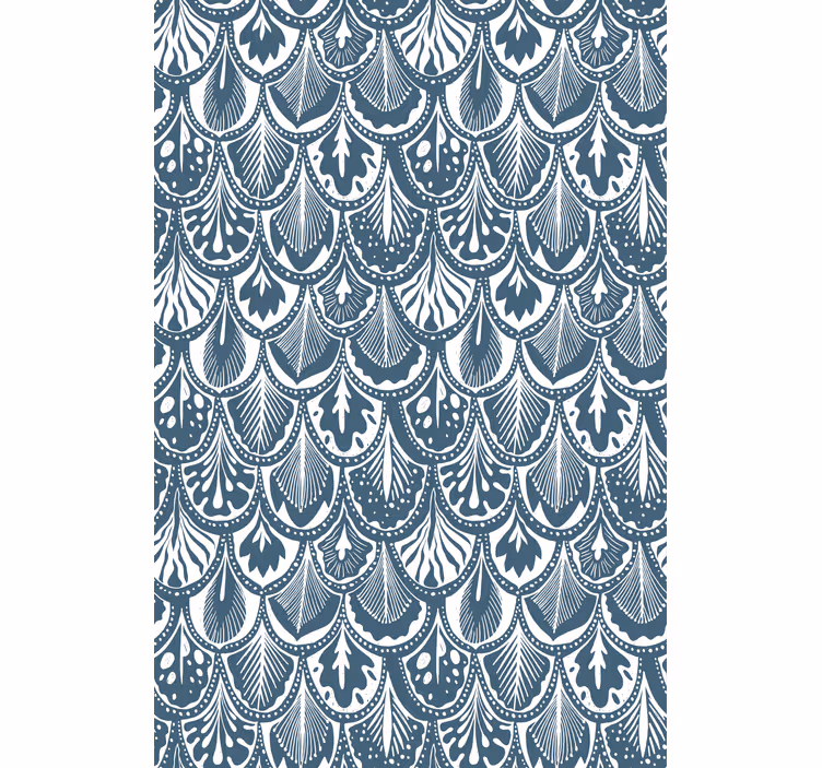 Leafy Pattern Design flower roller blind - TenStickers
