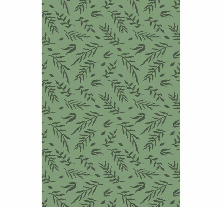 Leaf pattern detail flower roller blind - TenStickers