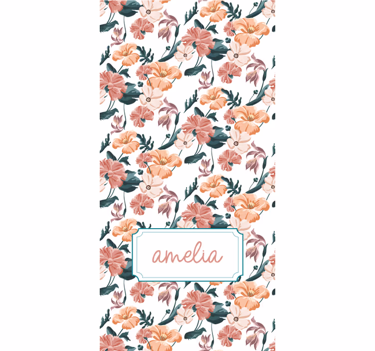 Elegant spring design flower roller blind - TenStickers