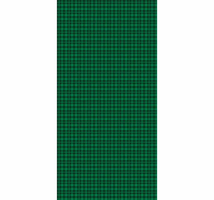 Classic Green Plaid texture roller blind - TenStickers