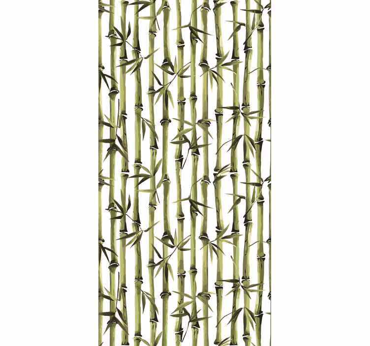 Bamboo Forest Pattern flower roller blind - TenStickers
