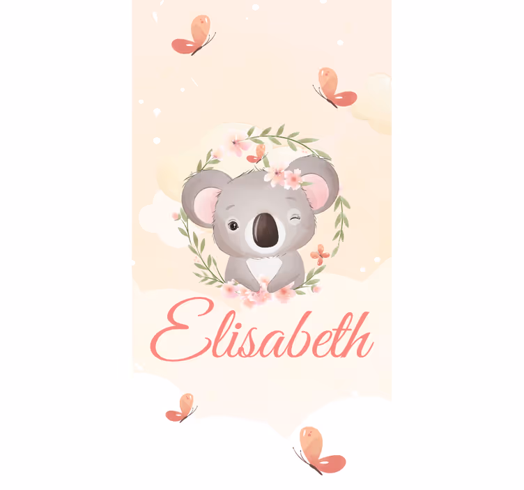 Kids roller blind baby koala personalized - TenStickers