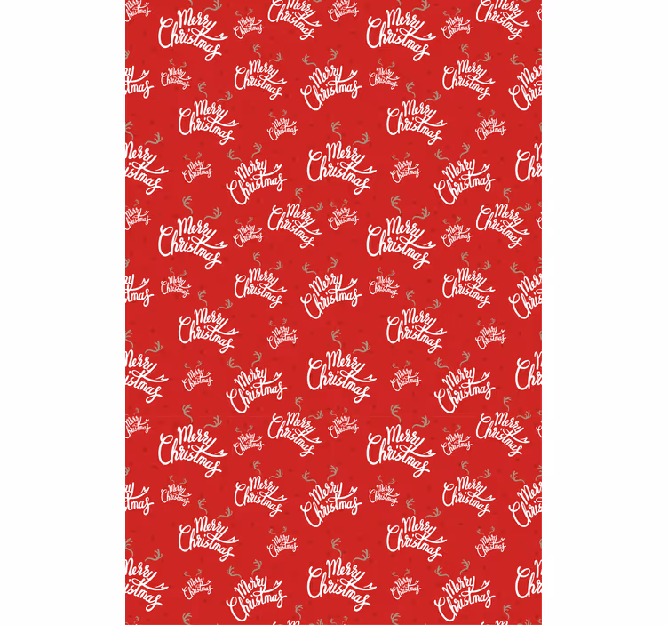 Merry Christmas Pattern custom roller blind - TenStickers