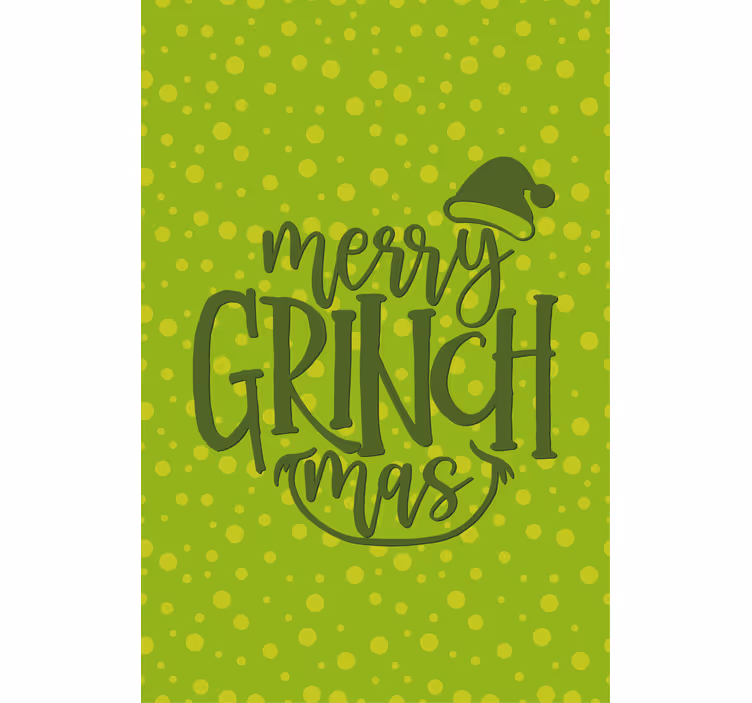 Merry Grinchmas Cheer custom roller blind - TenStickers