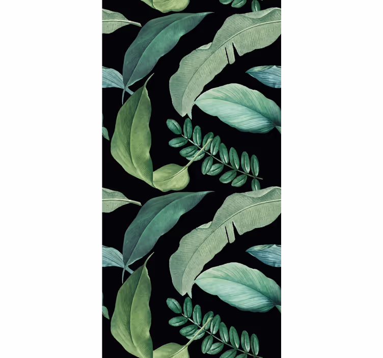 Dark gray leaves in the night and plant blind - TenStickers