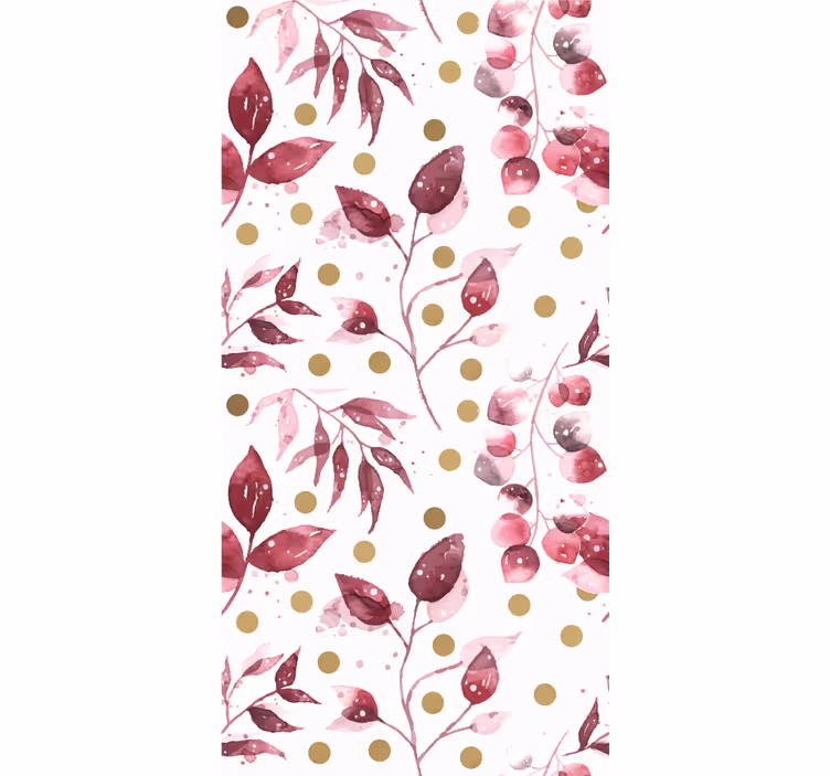 Floral Dot Pattern flower roller blind - TenStickers