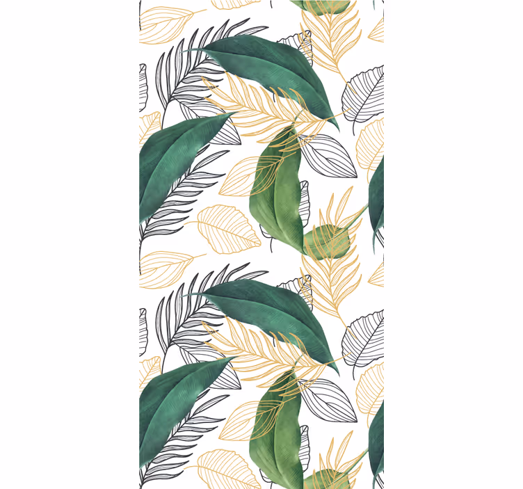 Lush Greenery Leaves flower roller blind - TenStickers