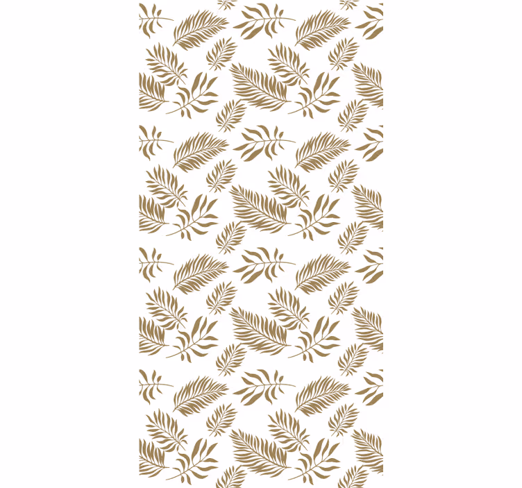 Graceful leaf motif flower roller blind - TenStickers
