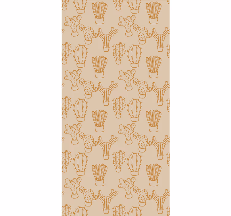 Sun faded cactus pattern Cactus blind - TenStickers