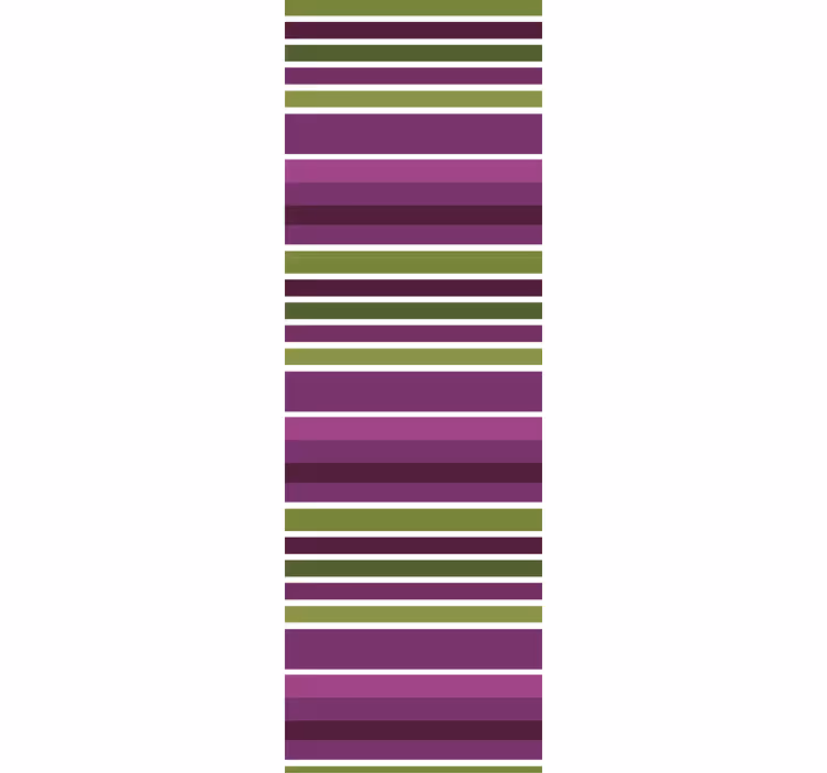 Purple and green motif bathroom window blind - TenStickers