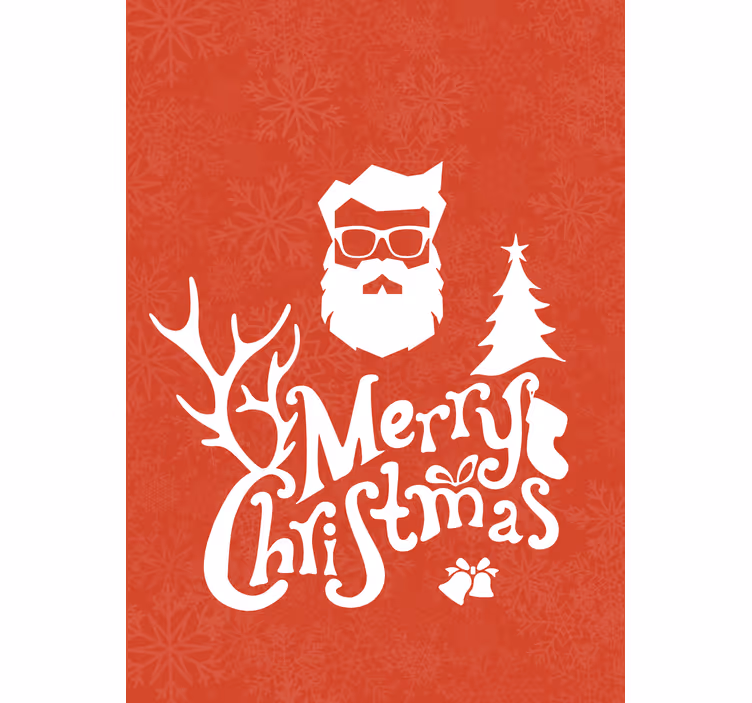 Santa Claus Greeting custom roller blind - TenStickers