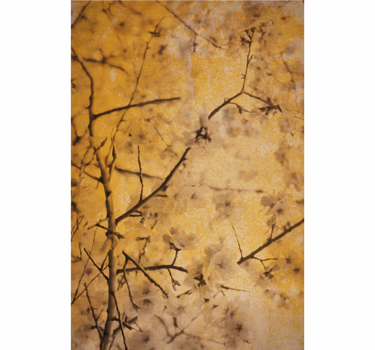 Sakura Twigs flower roller blind - TenStickers
