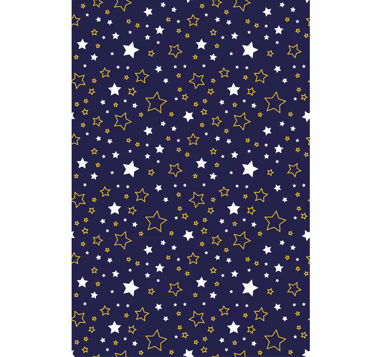 Starry night motif kids roller blind - TenStickers